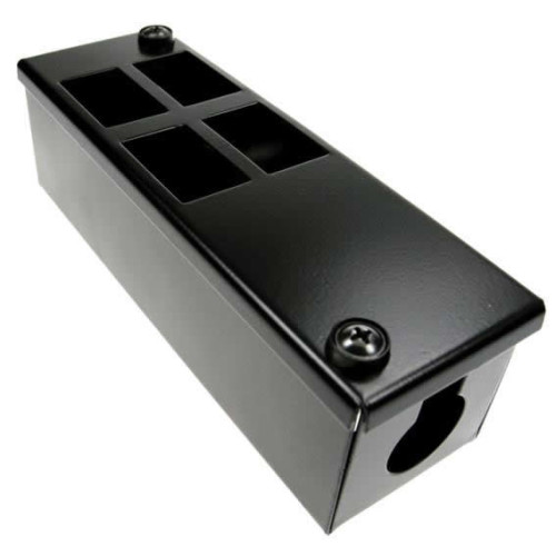 CMW Ltd  | 4 Way Forward Facing POD / GOP Box 60mm Deep 25mm Entry- Black- Each