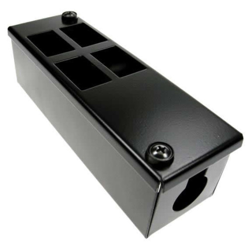 CMW Ltd | 4 Way Forward Facing POD / GOP Box 60mm Deep 25mm Entry- Black- Each