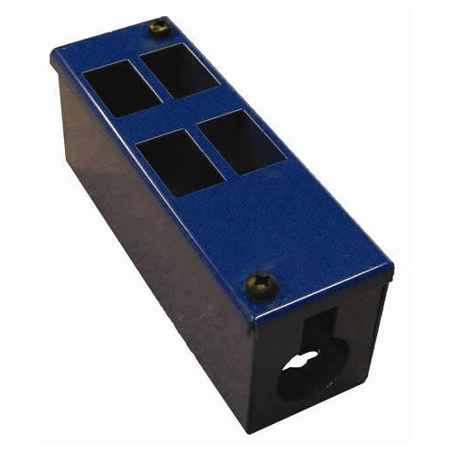 CMW Ltd | 4 Way Blue Front Facing POD / GOP Box 70mm Deep 32mm Entry -Each
