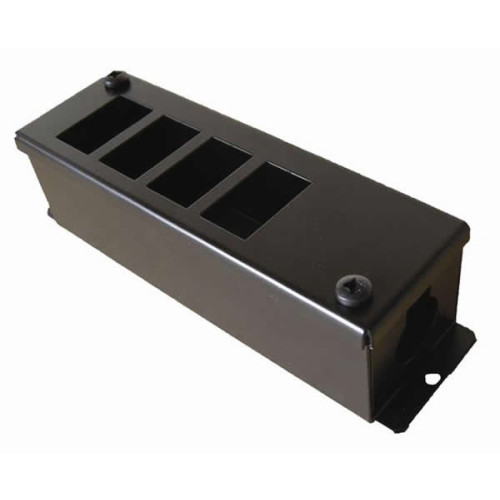 CMW Ltd | 4 Way POD / GOP Box with Side Wings 55mm Deep 25mm Entry- Black- Each
