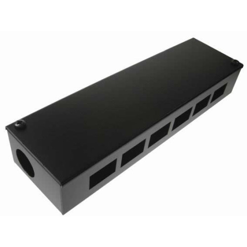 CMW Ltd | 6 Way Side Entry POD / GOP Box 40mm Deep 32mm Entry- Black- Each