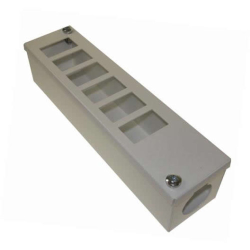 CMW Ltd | White 6 Way POD / GOP Box 55mm Deep 32mm Entry-Each
