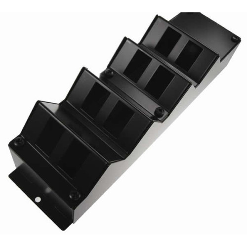 CMW Ltd | 8 Way Angled Cat6a POD / GOP Box 100mm Deep 2x32mm Entry- Black- Each