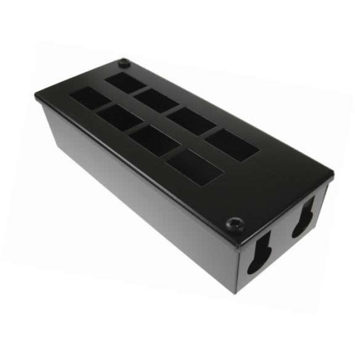 CMW Ltd | 8 Way Forward Facing POD / GOP Box 70mm Deep 2 x 25mm Entry- Black- Each