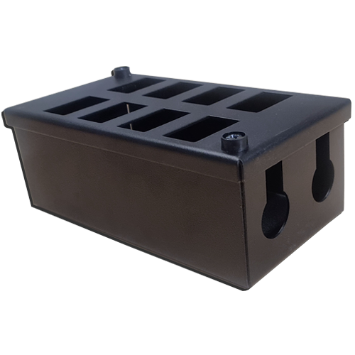 8 Way POD Box with 2 &Atilde; 25mm Gland Holes 70mm Deep C6