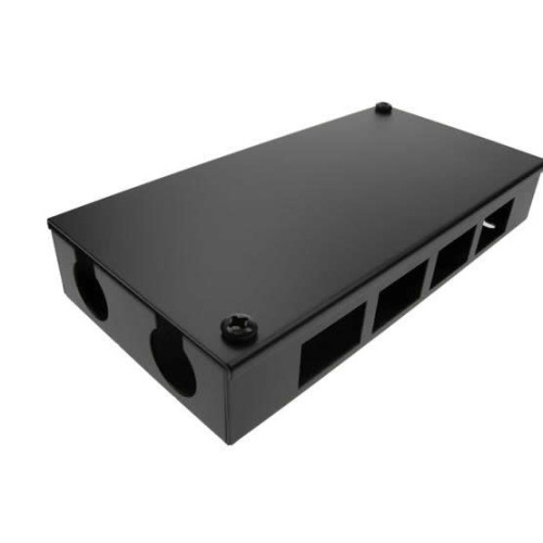 CMW Ltd | 8 Way Side Entry POD / GOP Box 40mm Deep 2 x 25mm Entry- Black- Each