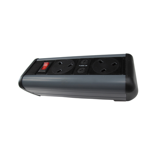 CMW Ltd Desk Cable Management | 2 Way Power Only Desktop Unit