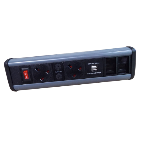 CMW Ltd | 2 Power, 2 USB & 2 Cat 6 Modules / Couplers