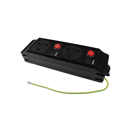 CMW Ltd | 2 way modular power unit, two switches