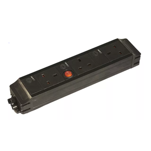 CMW Ltd | 3 way modular power unit, one master switch