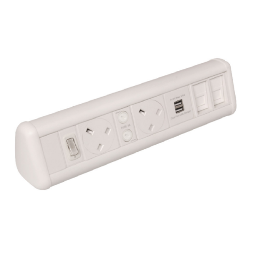 CMW Ltd | White 2 Power 1 x Dual USB 2 x Cat6 Coupler