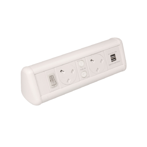 CMW Ltd | White 2 x Power 1 x Dual USB