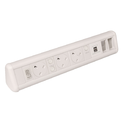 CMW Ltd | White 3 Power 1 x Dual USB 2 x 6C Cut Outs