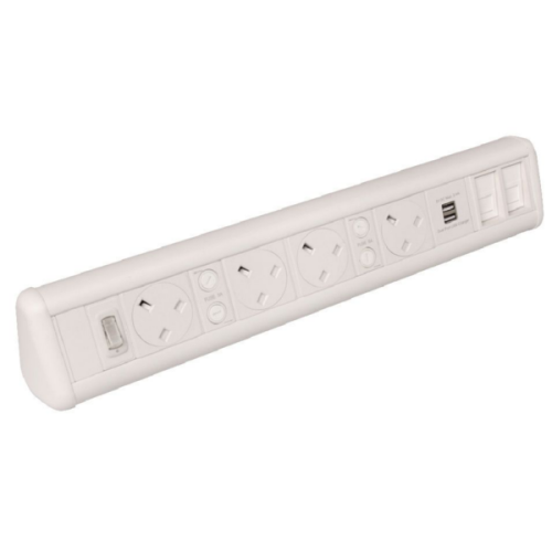 CMW Ltd | White 4 Power 1 x Dual USB 2 x Cat6 Coupler