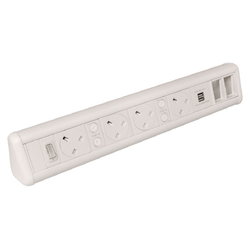 CMW Ltd | White 4 Power 1 x Dual USB 4 x 6C Cut Outs