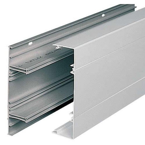 Marshall-Tufflex EP3MWH | Marshall Tufflex Sterling Profile 3 3 Compartment Dado Trunking (3m lgth)