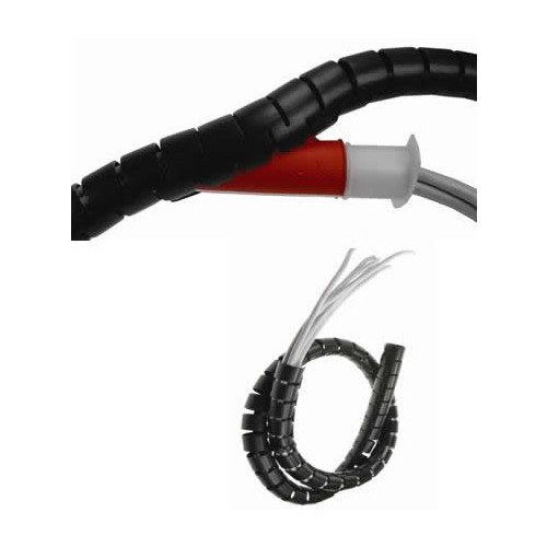 CMW Ltd | 15mm Black PolyWrap Protection Tubing (50m Roll)