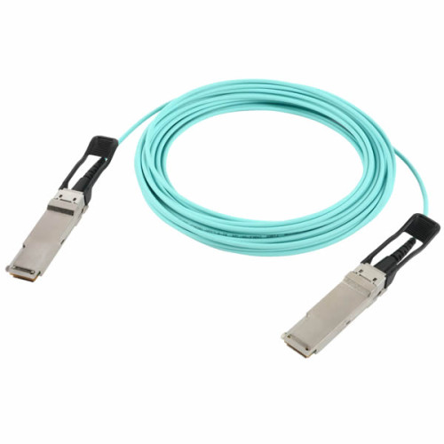 Siemon 1m 100Gb/s QSFP28 to QSFP28 OM3 Active Optical Cable (Fibre) LS0H-OFNR Aqua