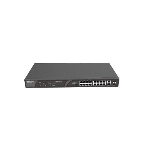 Ruijie Reyee RG-ES118S-LP 16 Ports 10/100 (120W) and 2xGE with 2 Combo SFP Uplink Ports, Unmanaged Rack Steel Case Switch