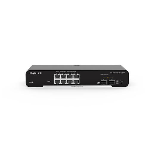 Ruijie Reyee RG-NBS3100-8GT2SFP-P, 10-Port Gigabit Layer 2 Cloud Managed PoE Switch