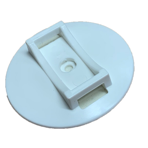 White Self Adhesive Round Velcro Cable Tie Base (75mm)