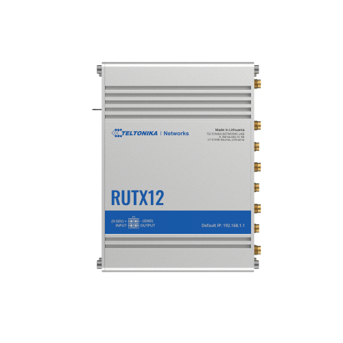Teltonika RUTX12 Dual LTE Cat 6 Industrial Cellular Router