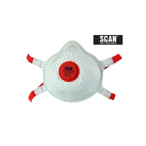 Scan Moulded Valved Masks FFP3 with Mesh (Pack 2)
