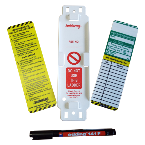 Scafftag -- | Scaftag TG04BOX Ladder Tag Kit for 10 Ladders 