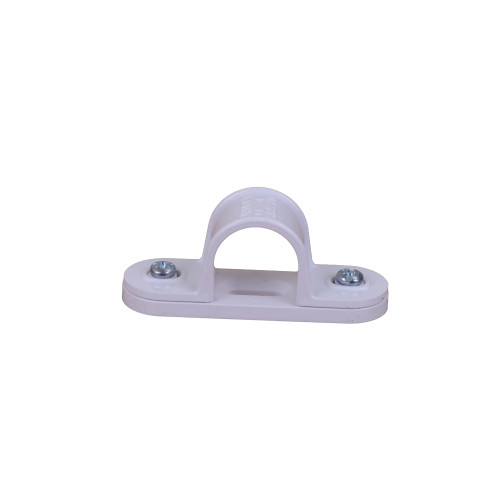 CMW Ltd plastic rigid cable conduit tube fittings CL20W | 20mm White Saddle Clips