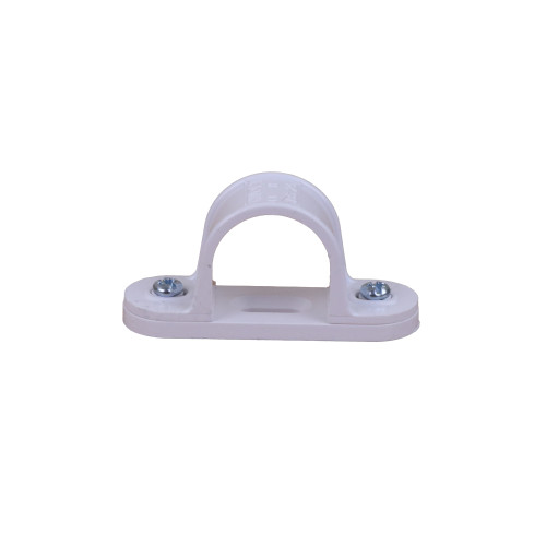 CMW Ltd plastic rigid cable conduit tube fittings CL25W | 25mm White Saddle Clips