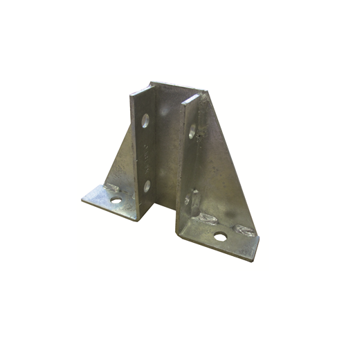 CMW Ltd, Galvanised Rigid Conduit Tube Fittings, Metpro MP36 | Single Gusset Base Plate Hot Dipped Galvanised