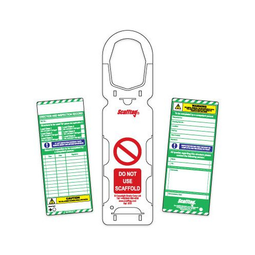 Scafftag -- | Scaffold Tags - Scafftag&Acirc;&reg; MK1 (Pack of 10 holders, 20 Inserts)