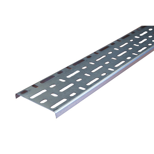 METSEC CTSL12/0100PG3 100mm Standard Duty Cable Tray 10mm Return Edge Pre Galv (3m lgth)