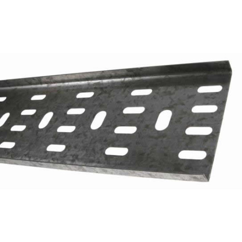 METSEC CTSL12/0075PG3 | 75mm Standard Duty Cable Tray 10mm Return Edge Pre Galv (3m lgth)