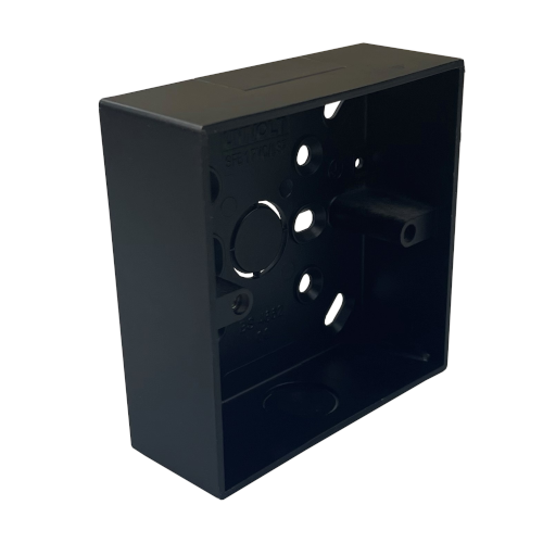 Univolt SFB 1/32 BK 32mm Single Gang LSF Back Box Black
