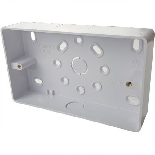 44mm Deep Double Gang Radius Corners Box