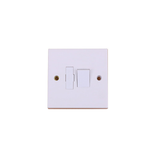 13A Single Gang Switched Fused Spur White
