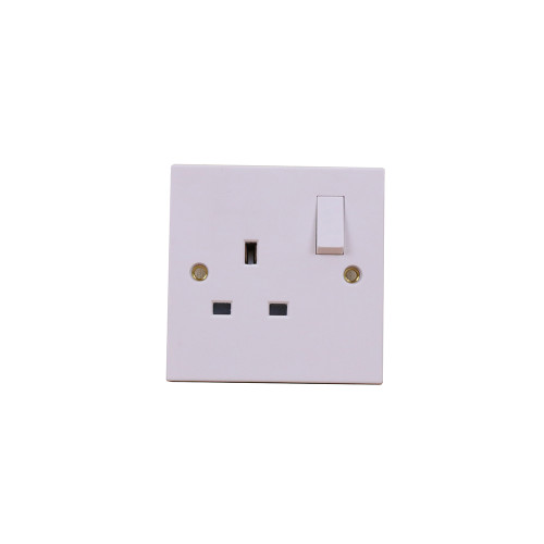 Single Gang 13amp DP Switched Socket White