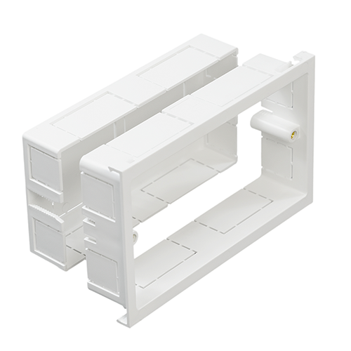 Univolt SLXL 3 Compartment Dado 2 Gang Adjustable Box (30mm-50mm)