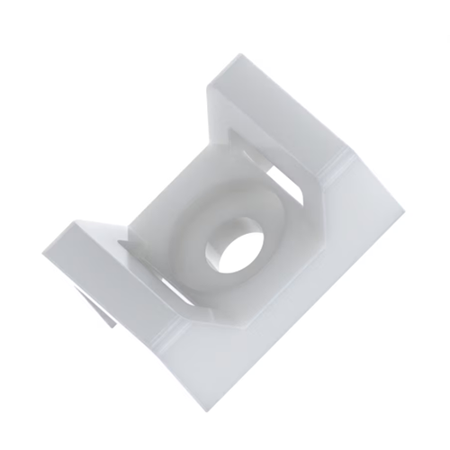 Natural Saddle Screw Mounted Cabletie Bases (Small) (Bag/100)