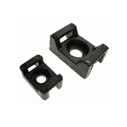 CMW Ltd Cable Fixings, Cable tie Bases | Black Saddle Mounts ( large ) (Bag / 100)