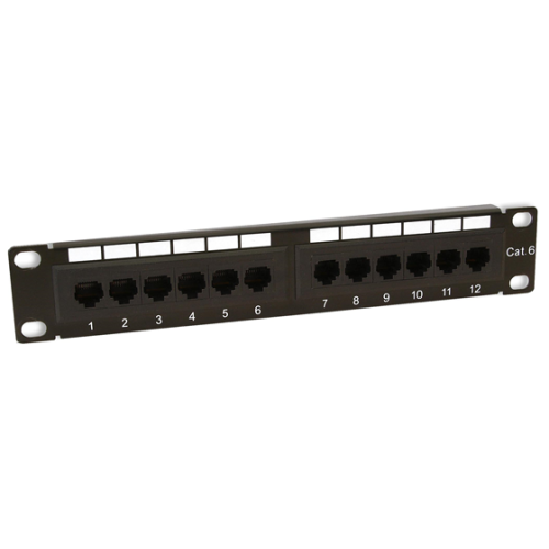 CMW Ltd, Structured Cabling Copper Patchcord | Soho Cat 6 12 Way Patch Panel