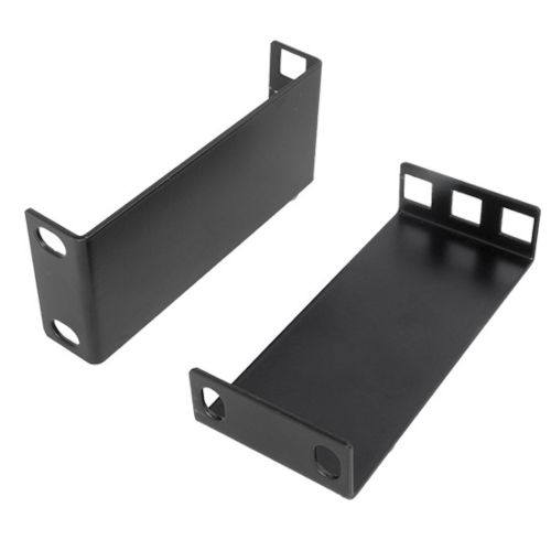 1U 100mm Deep Steel Recessed Bracket - Pair