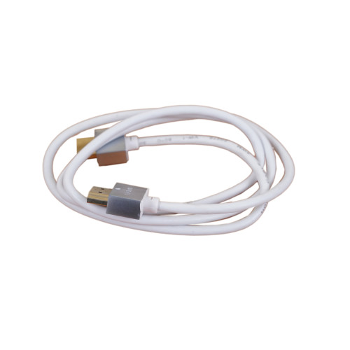NewLink 1m, Super Slim, HDMI, 3.6mm, Male to Male, 4K x 2K, 32AWG Lead - White