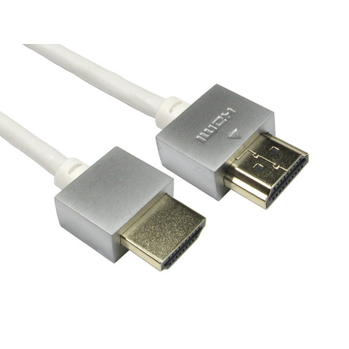 CMW Ltd | 2.0m White Super Soft Slim HDMI Lead