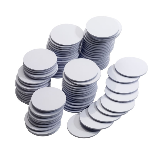 Mifare 1K Adhesive White Disc. 13.56Mhz. 1k Memory. Read/Write Capability. Single Disc Supplied.