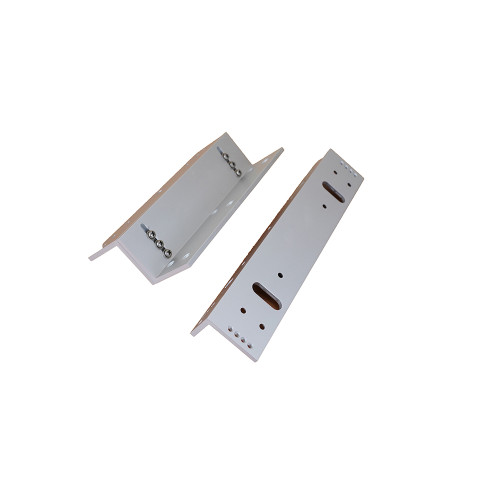 Budget Z & L bracket for slim EM maglock. Fully adjustable. Silver anodised aluminium finish