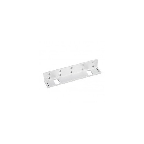 Fully adjustable L bracket for standard size EM maglock. Silver anodised aluminium finish