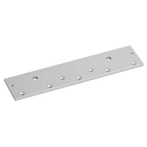 Extended top plate for slim EM maglock. Allows optimum fixing position.Silver anodised aluminium finish