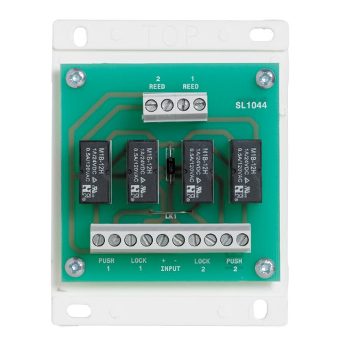 2 door interlock board. 12/24Vdc input. Board only